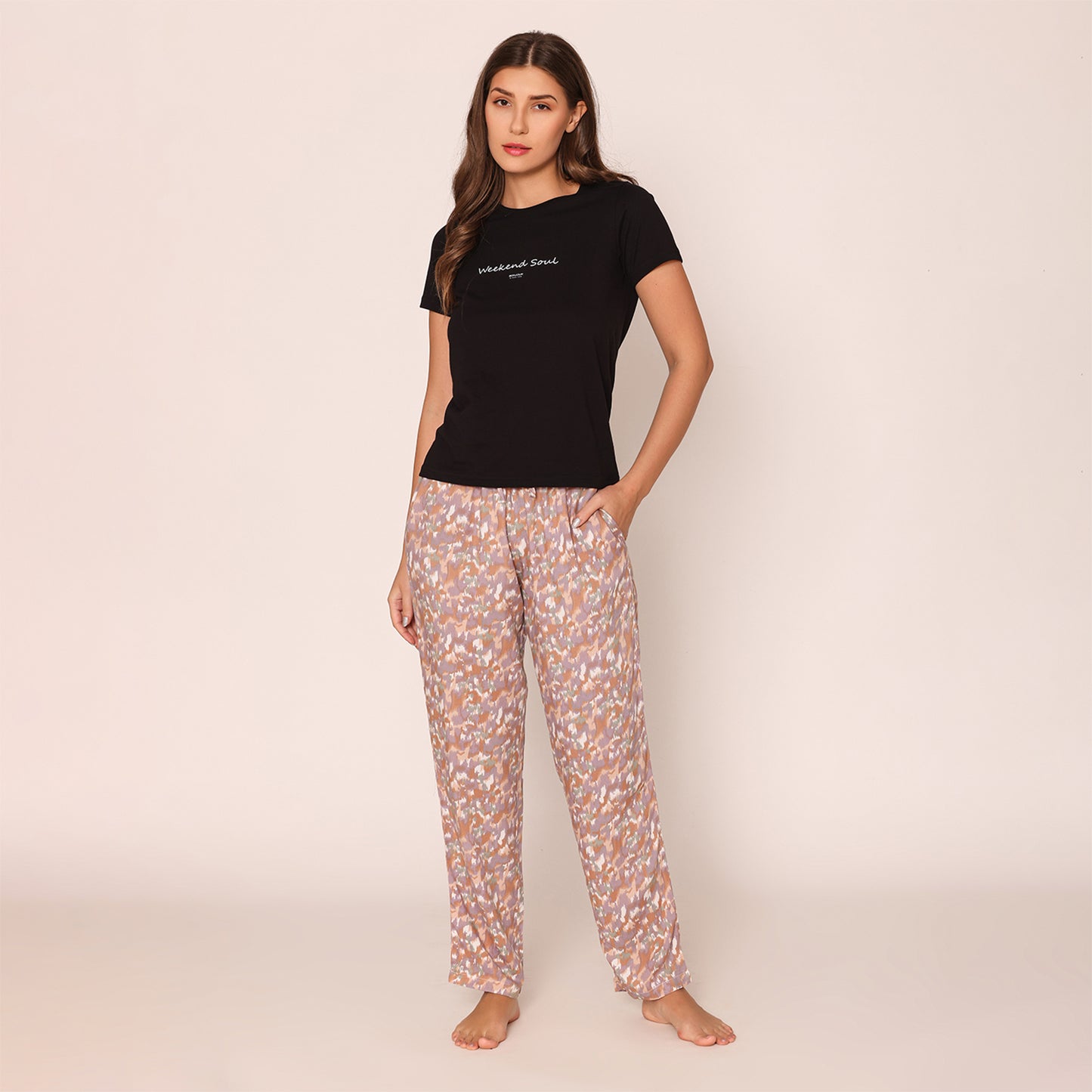 Women Printed Lower With Drawstring
