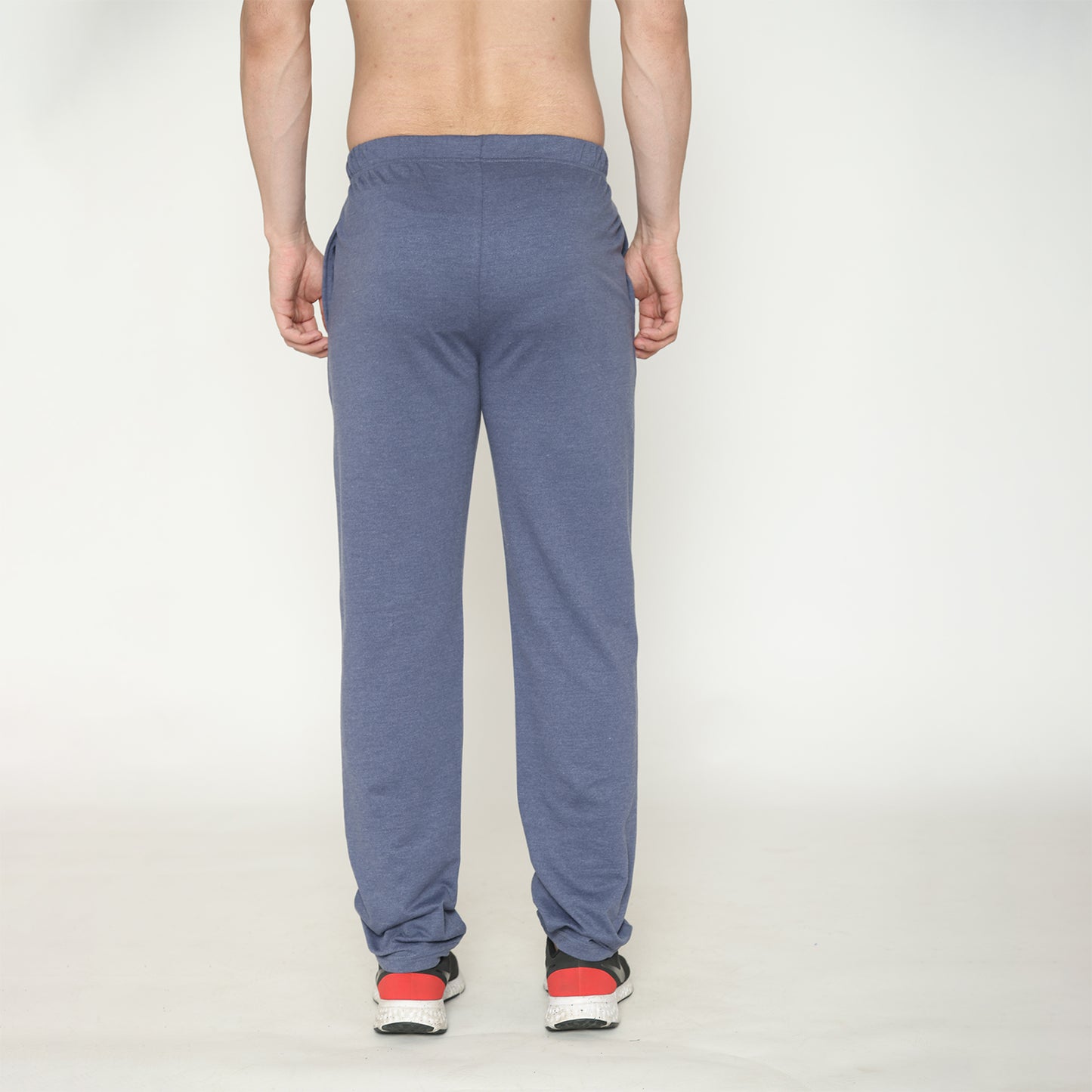 Men's Plain Knitted Lower - Light Navy