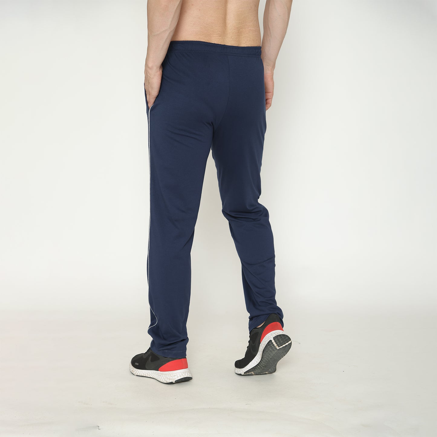 Men's Solid Track Pant - Navy