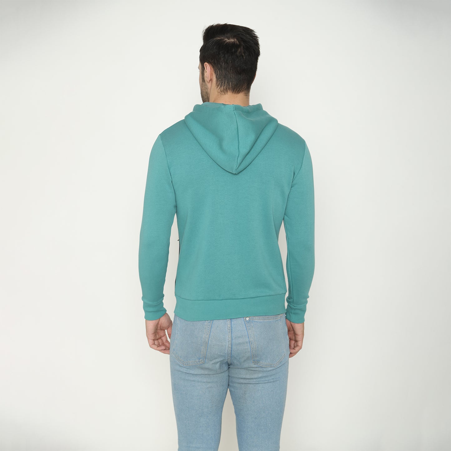 Men's Hoodie Jacket - Aqua