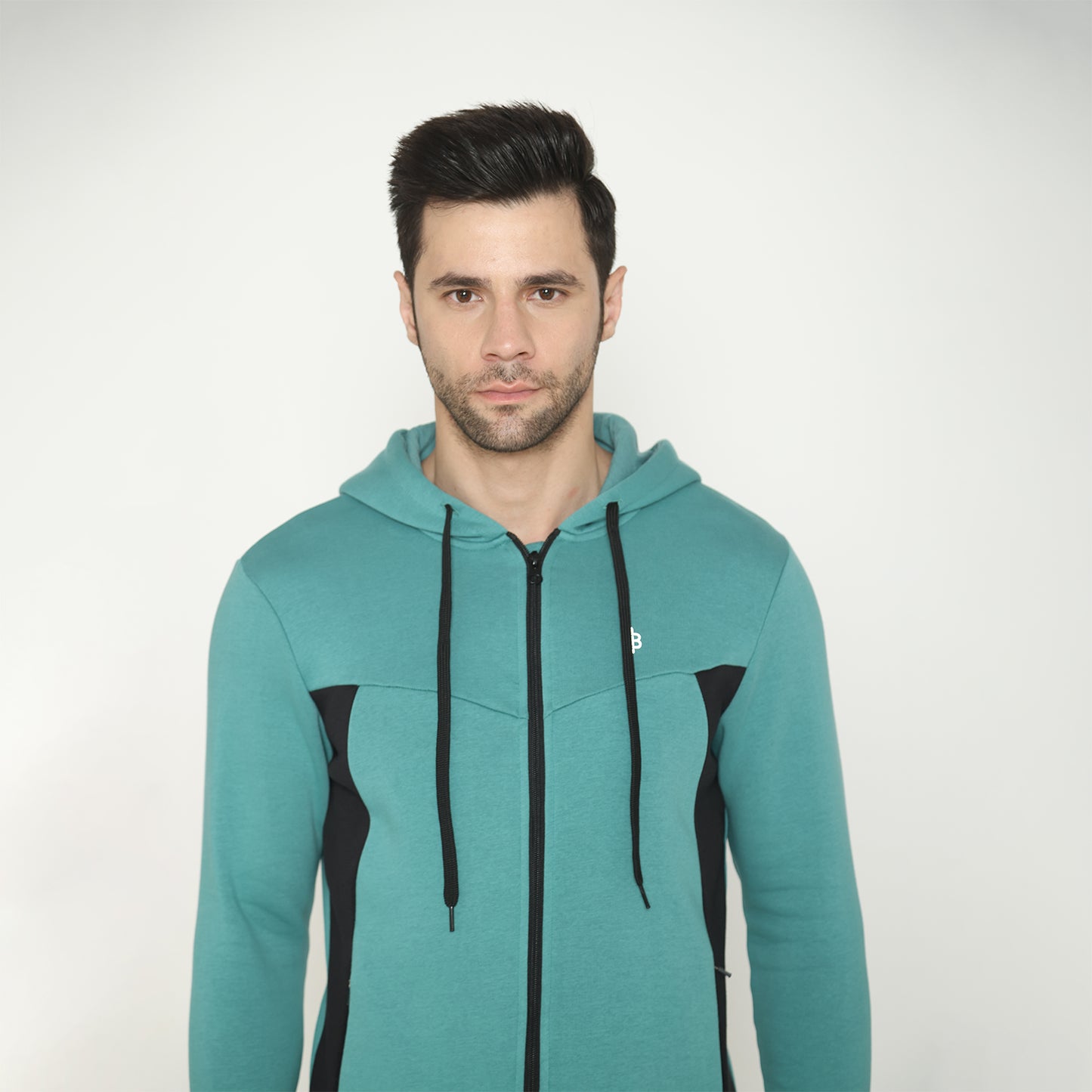 Men's Hoodie Jacket - Aqua