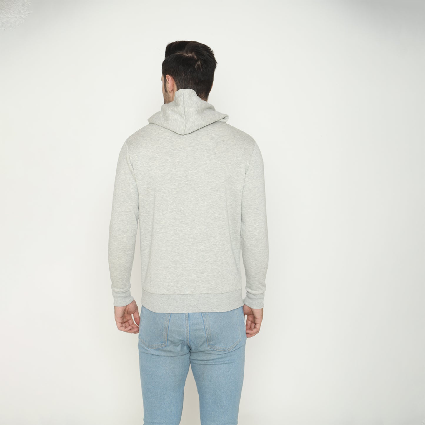 Men's Solid Hoodie Sweatshirt - Light Grey Mill