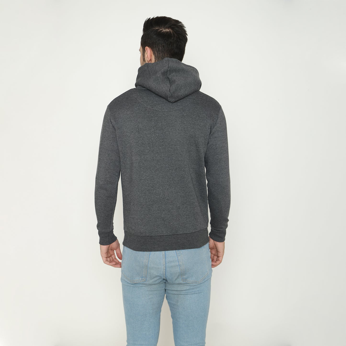 Men's Solid Hoodie Sweatshirt - Anthara Mill