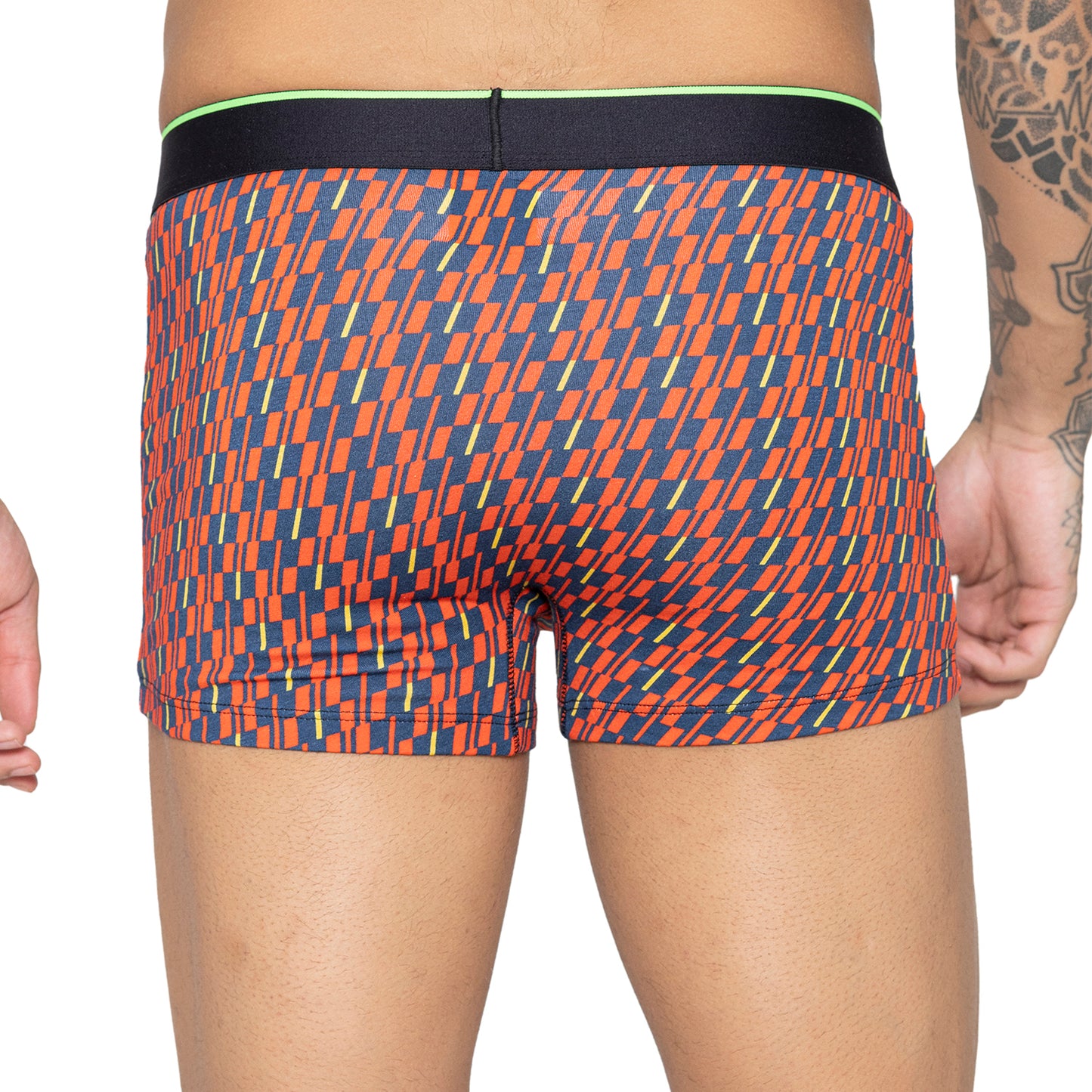 Men's Inner Supersoft Printed Modal Cotton Trunk - Single Pack | Red