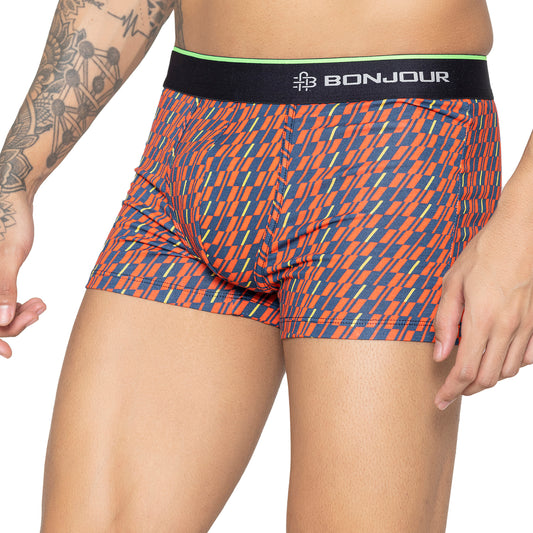 Men's Inner Supersoft Printed Modal Cotton Trunk - Single Pack | Red