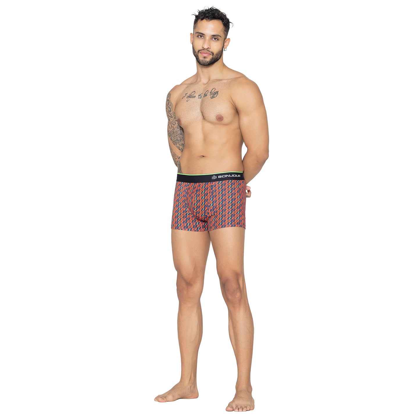 Men's Inner Supersoft Printed Modal Cotton Trunk - Single Pack | Red