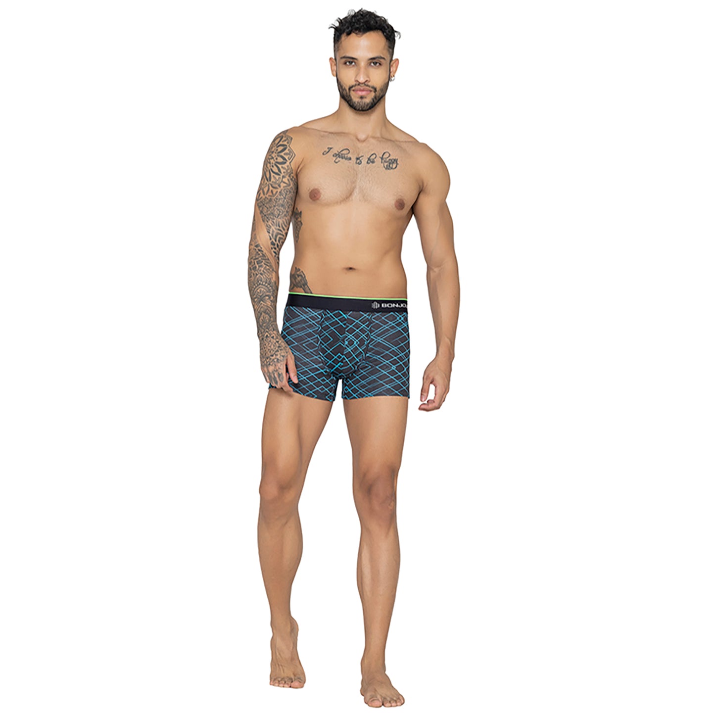 Men's Graphic Print Modal Cotton Trunks - Single Pack | Navy