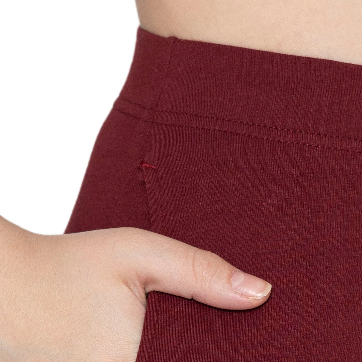 Women Soft Cotton Kurti Pant - Dk. Maroon