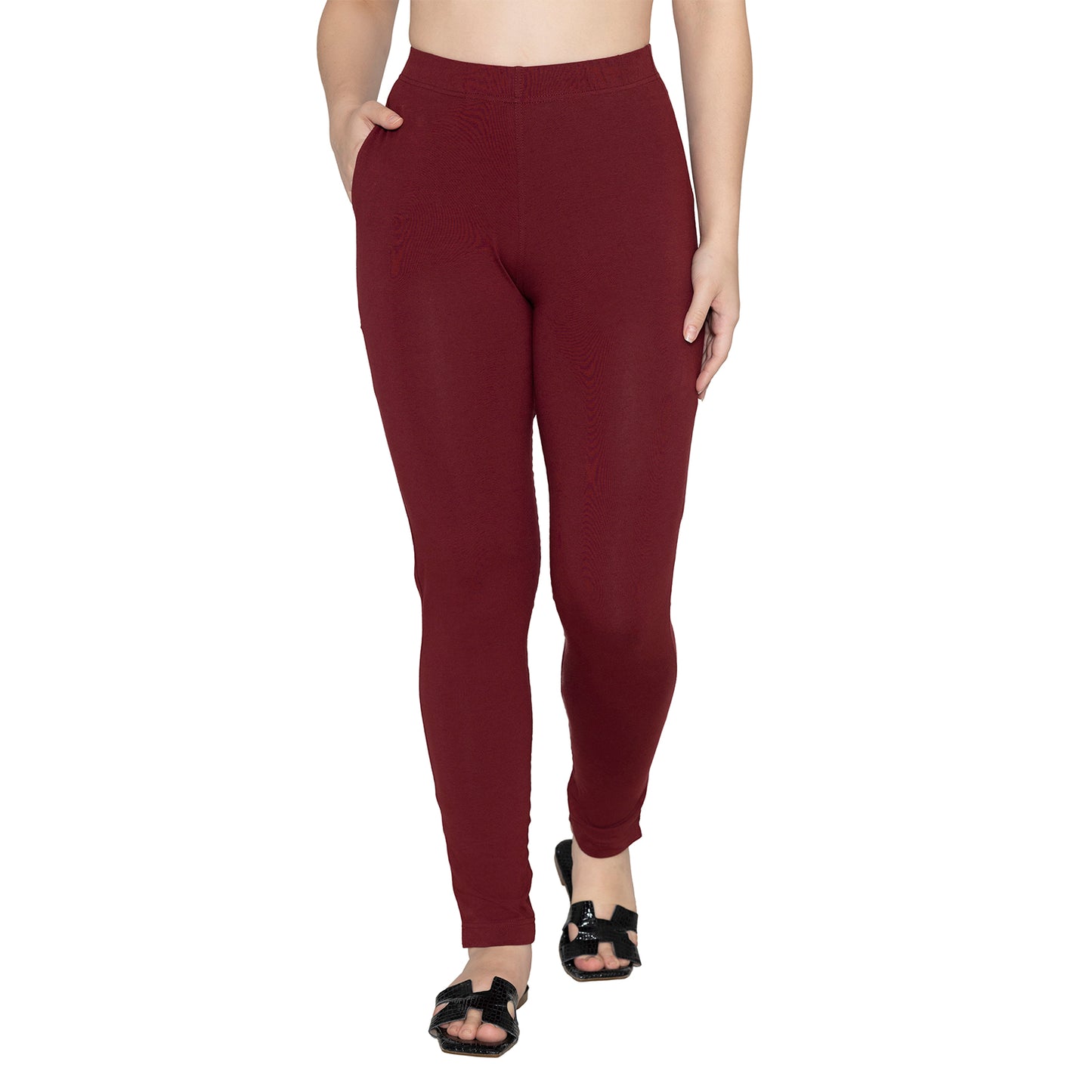 Women Soft Cotton Kurti Pant - Dk. Maroon