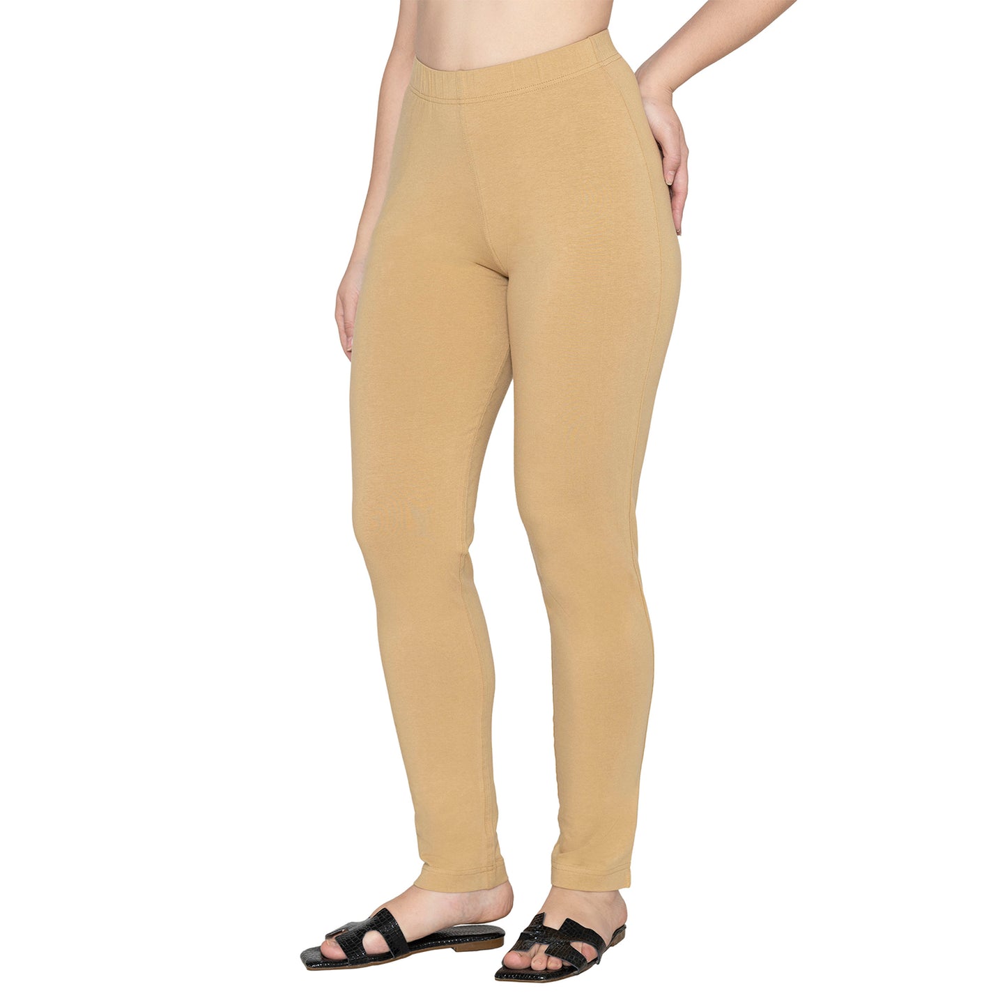 Women Soft Cotton Kurti Pant - Warm Gold