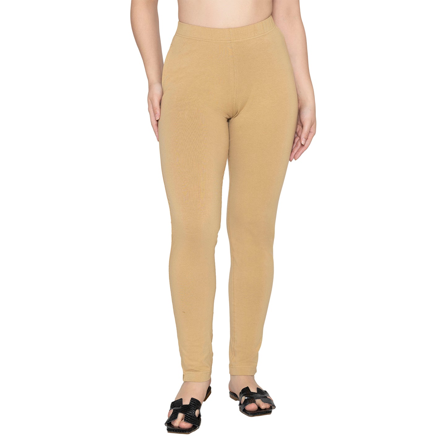 Women Soft Cotton Kurti Pant - Warm Gold