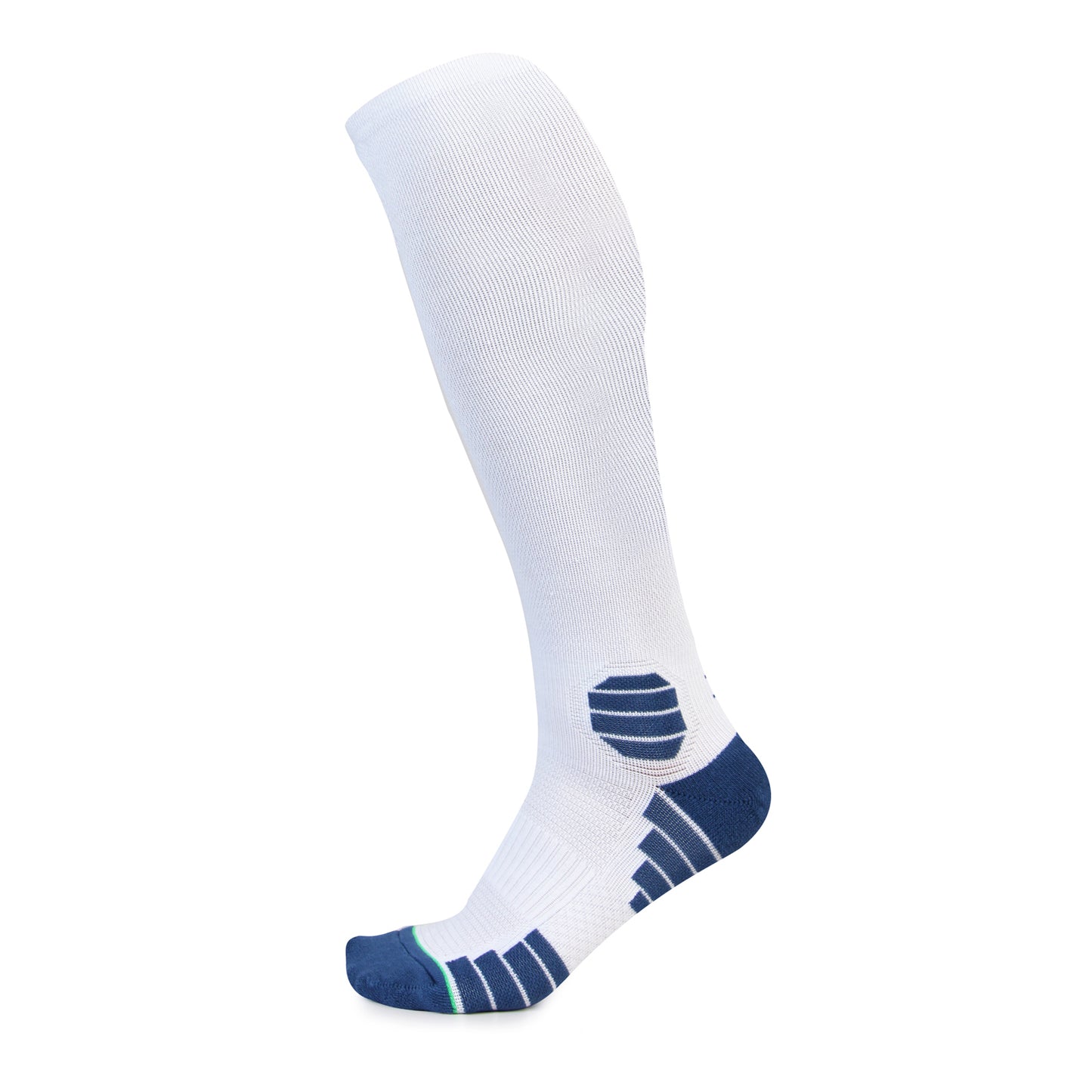 White Bamboo Compression Socks - Side View