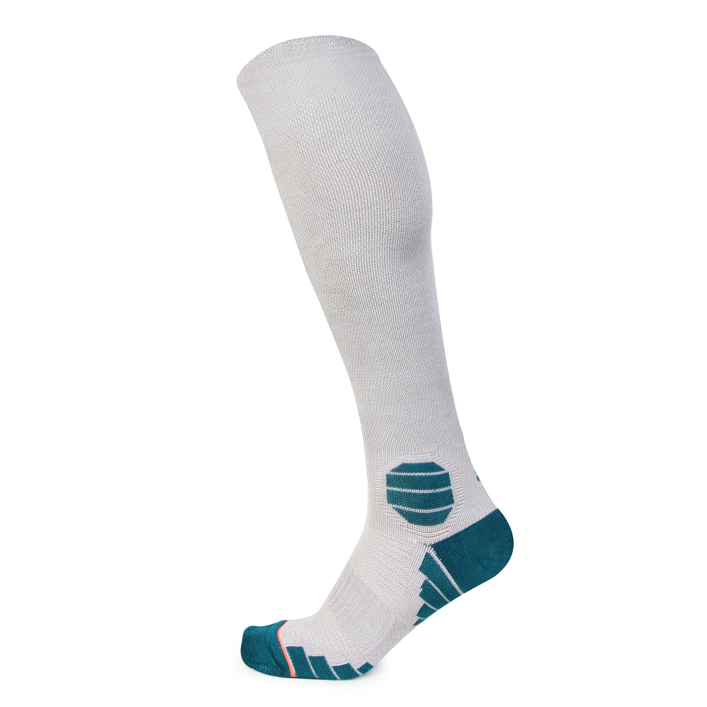 Grey Bamboo Compression Socks - Side View