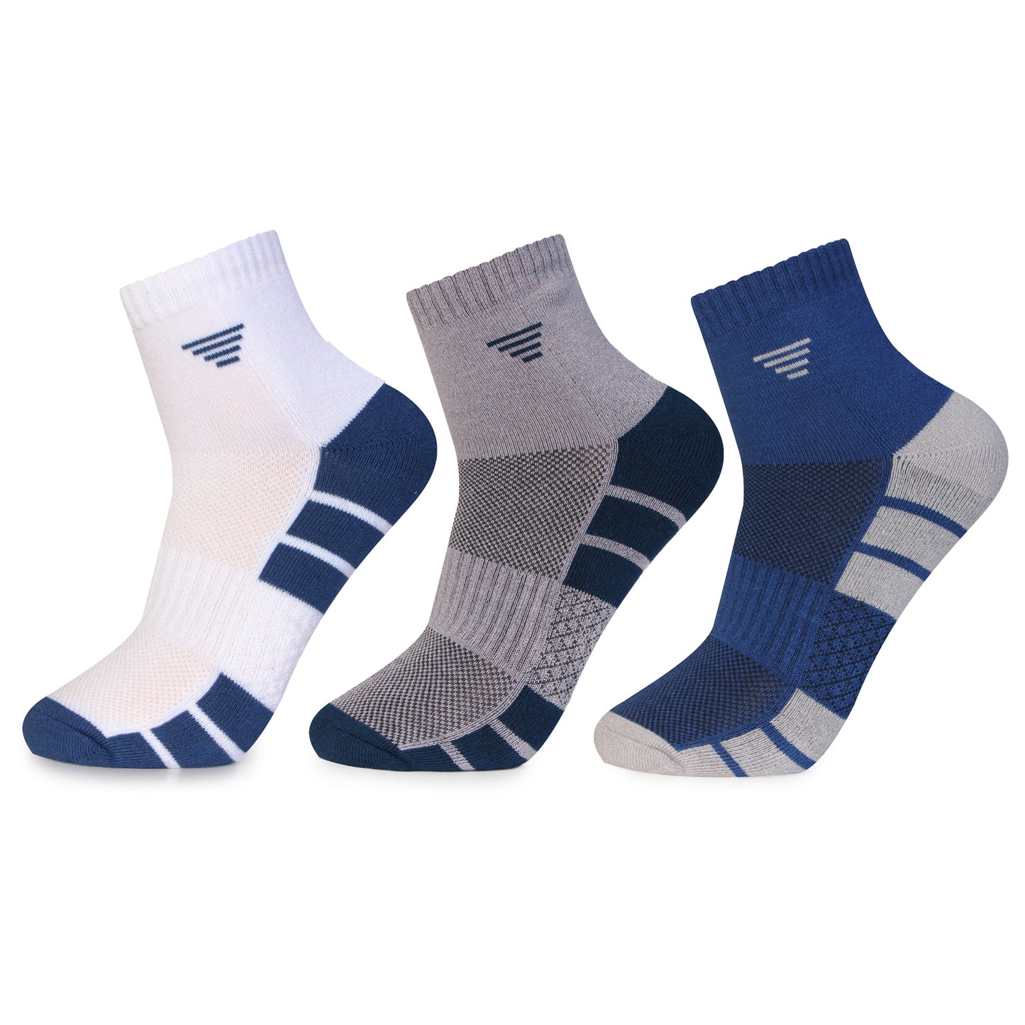 Organic Bamboo Ankle Socks - Assorted Side View