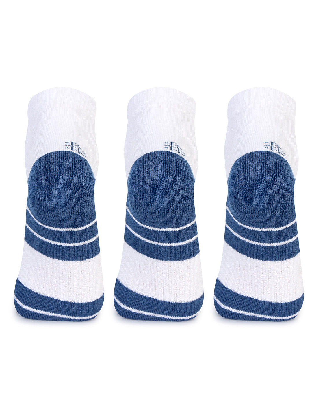 Bamboo Ankle Socks for Men- White Back View