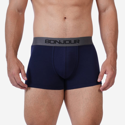 Men's Navy Cotton Comfort Trunk - Soft & Breathable Everyday Innerwear (Pack of 1)
