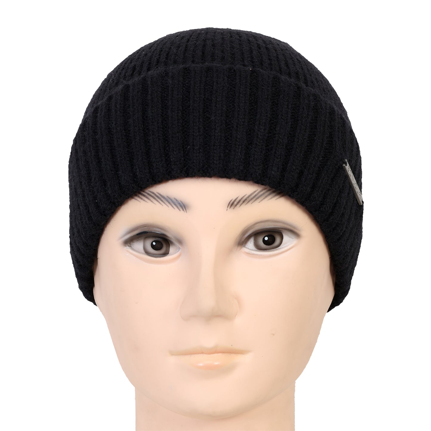 Men's Solid Knitted Beanie Caps