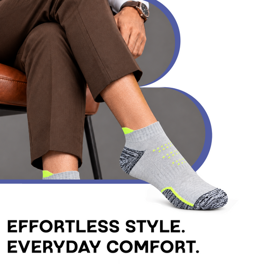 Men's Secret Length Terry Sports Socks- Pack Of 3