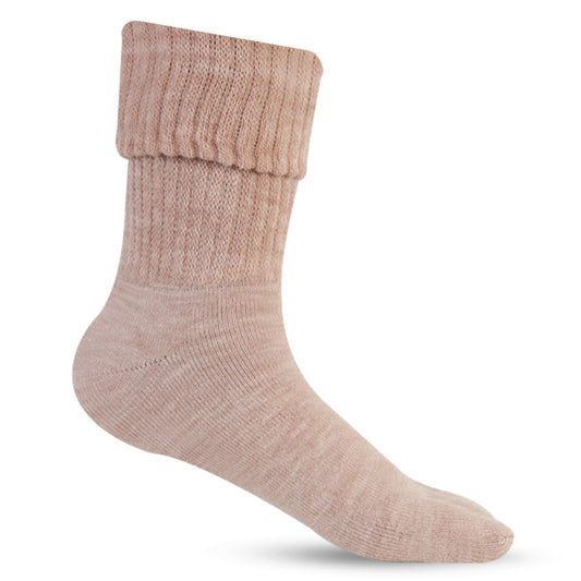 Women Fawn Color Woolen Thumb Socks -Pack of 3