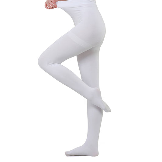 Warm Velvet Tights for Girls (White)