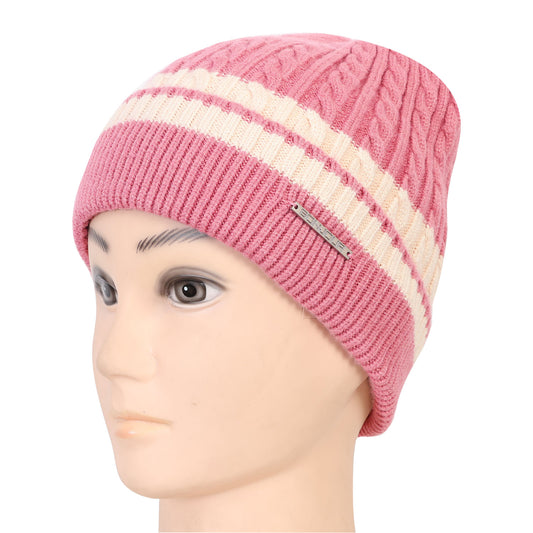Unisex Winter Beanie Cap (Pink)