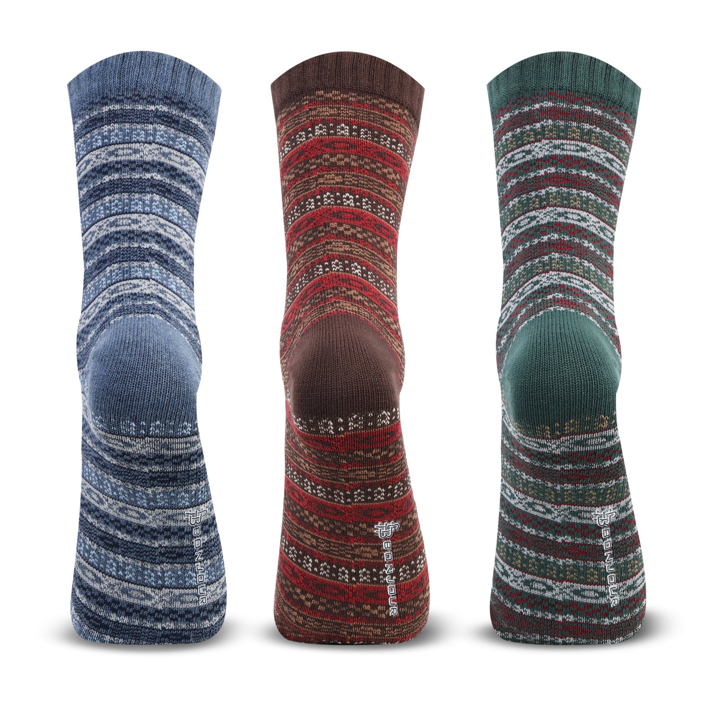 Men’s Nordic Socks – Crew /Calf Length - Pack of 3