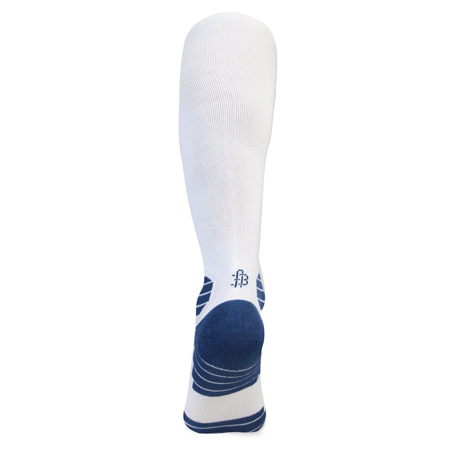 White Bamboo Compression Socks - Back View