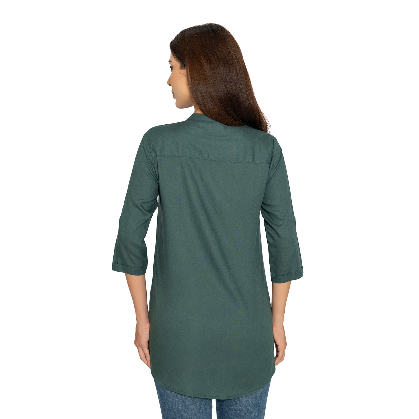 Bottel Green Short Kurti – Stylish Kurti for Women & Girls
