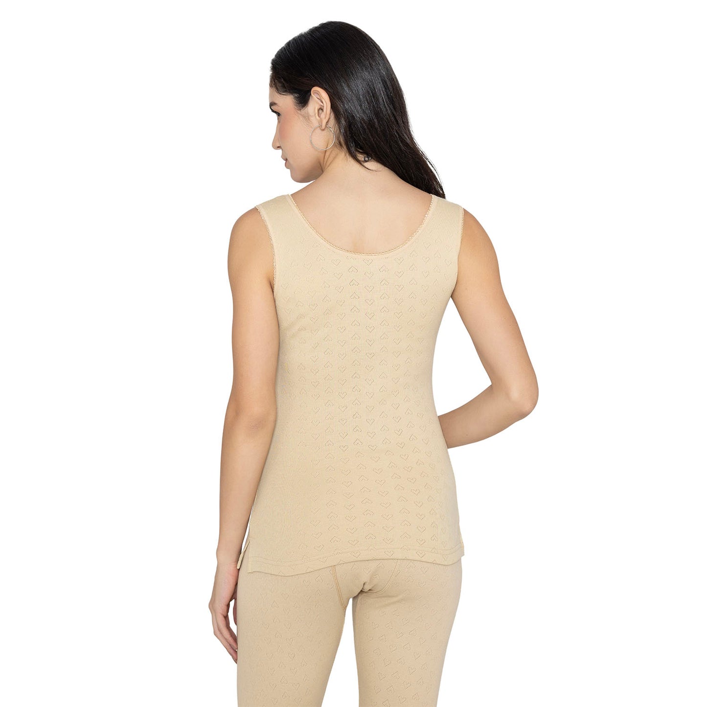 Vami Sleeve- less Thermal Top For Women in Skin Color