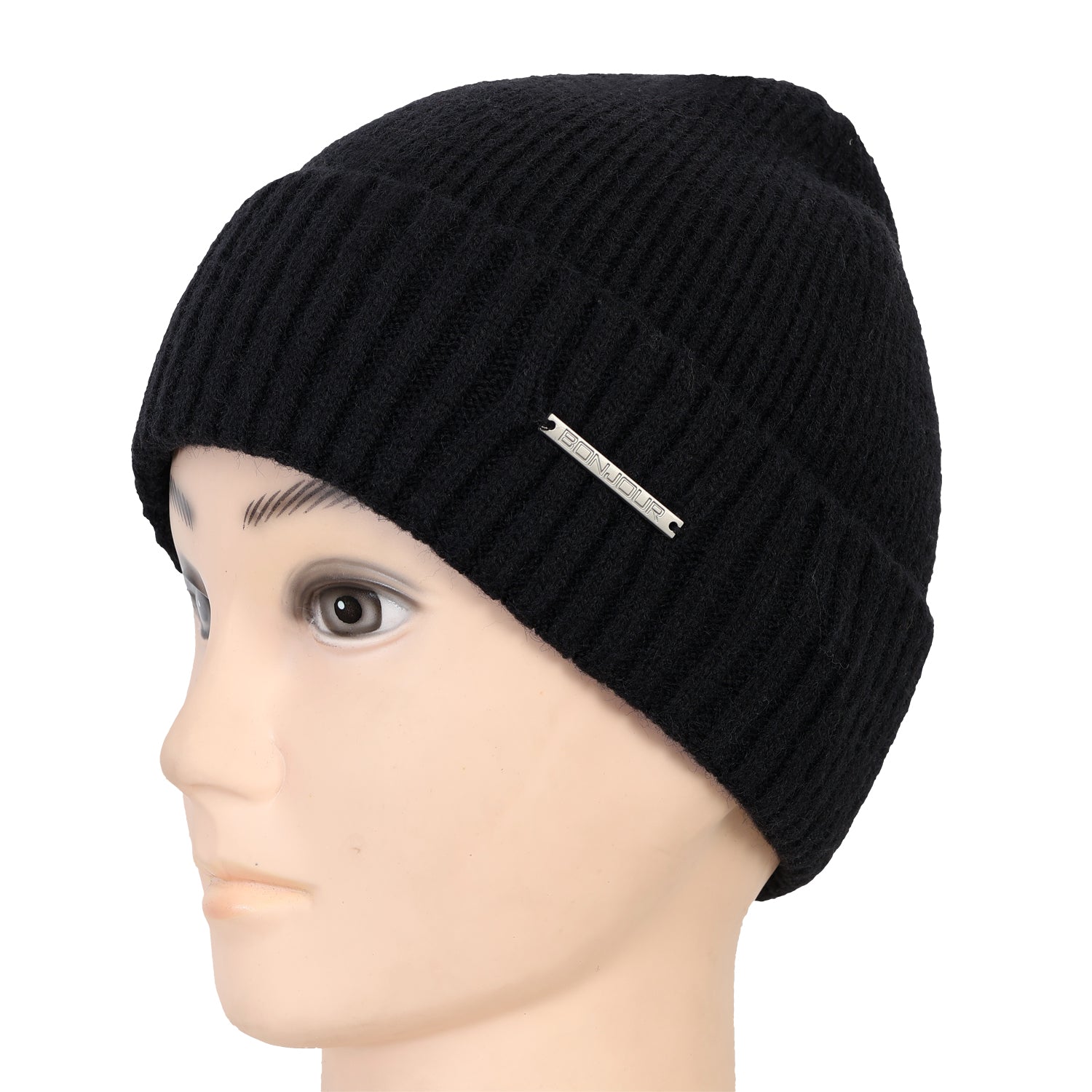 Buy Bonjour Men's Woolen Beanie Cap – Stylish Warm Winter Hat