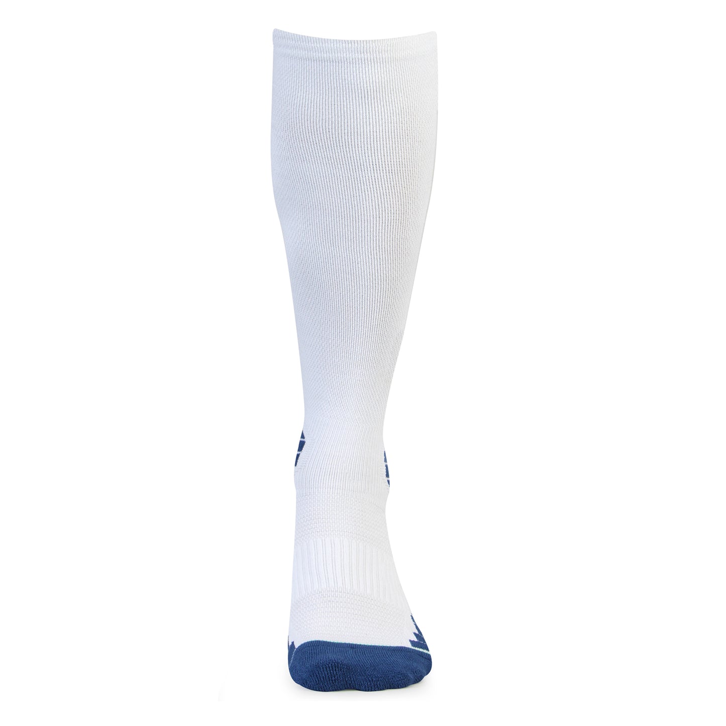 White Bamboo Compression Socks - Top View