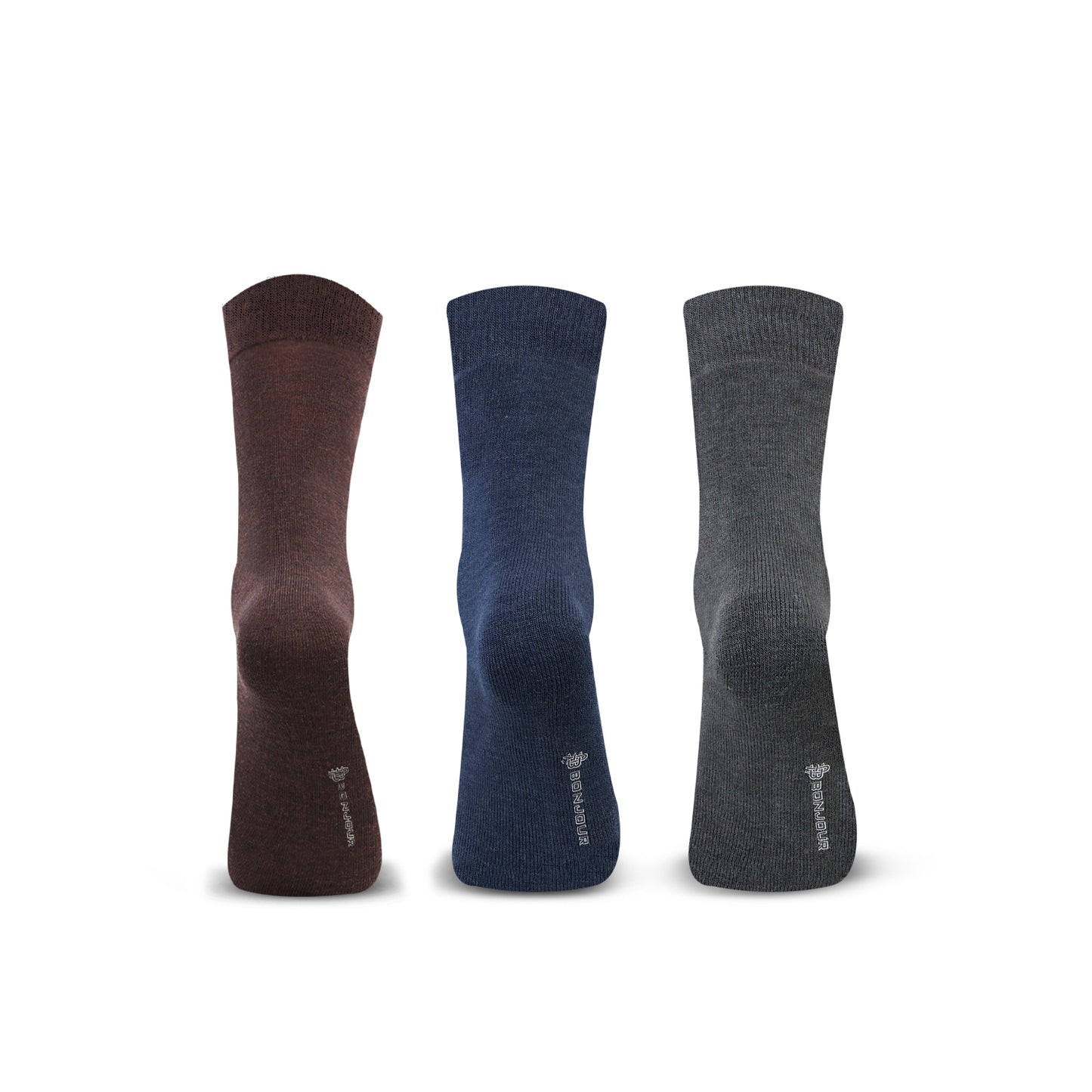 Bonjour Men’s Thermal  Crew Socks - Pack of 3