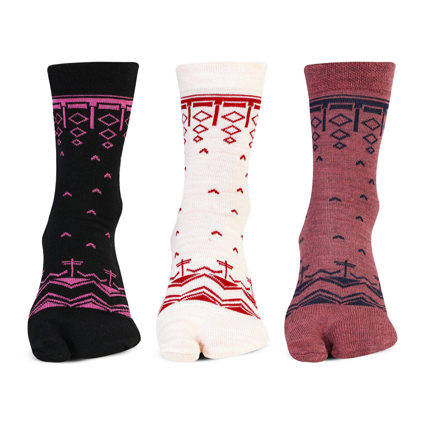 Woolen Crew Thumb Socks for Women