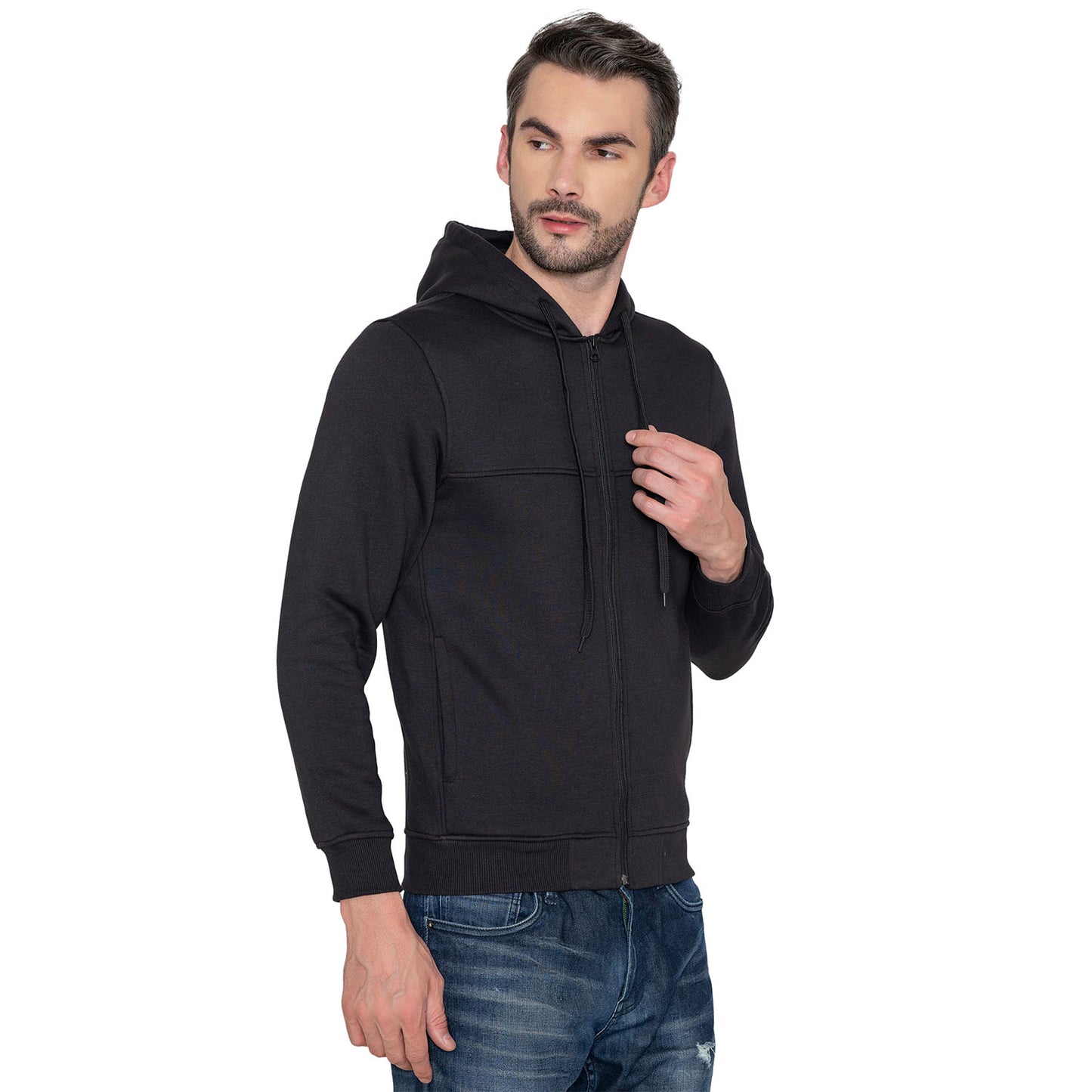 Men's Full Sleeve Hoodie - Black