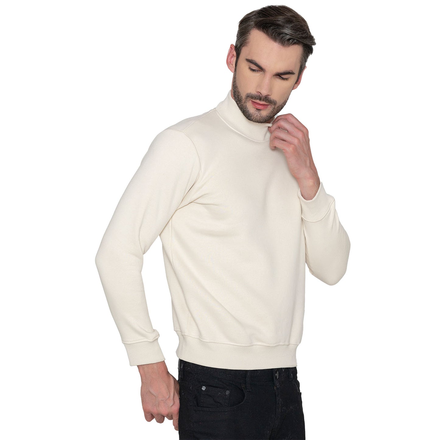 Bonjour Men's High Neck Sweatshirt