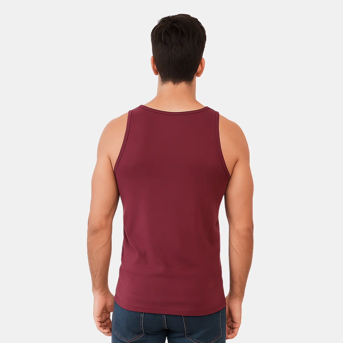 Bamboo Vest for Men - Midnight Plum (Pack of 1)