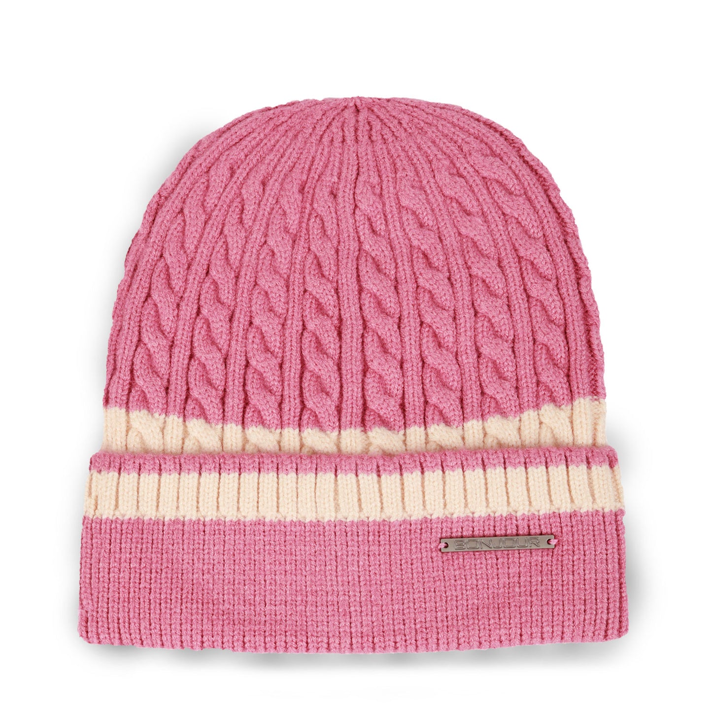 Unisex Winter Beanie Cap (Pink)