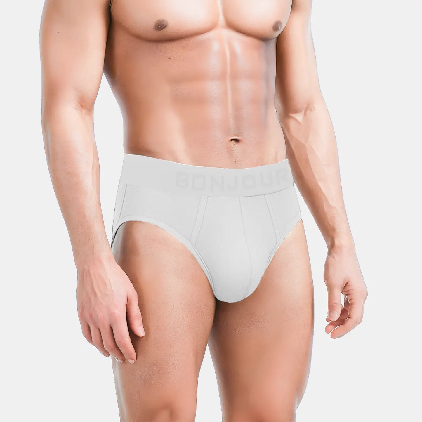 Bonjour Men’s Bamboo Grey Mist Brief – Ultra Soft, Odour Free (Pack of 1)