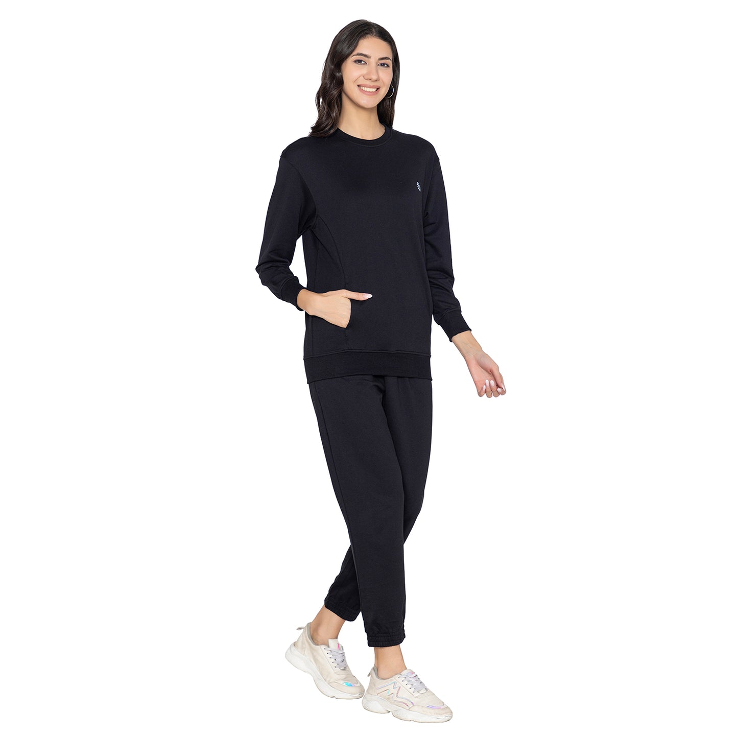 Women Co-ord Set for Winter - Black
