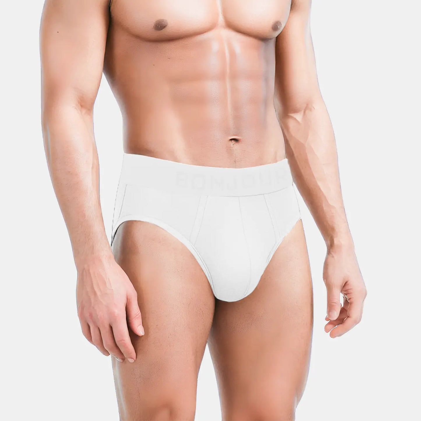 Bonjour Men’s Bamboo White Brief – Ultra Soft, Odour Free (Pack of 1)