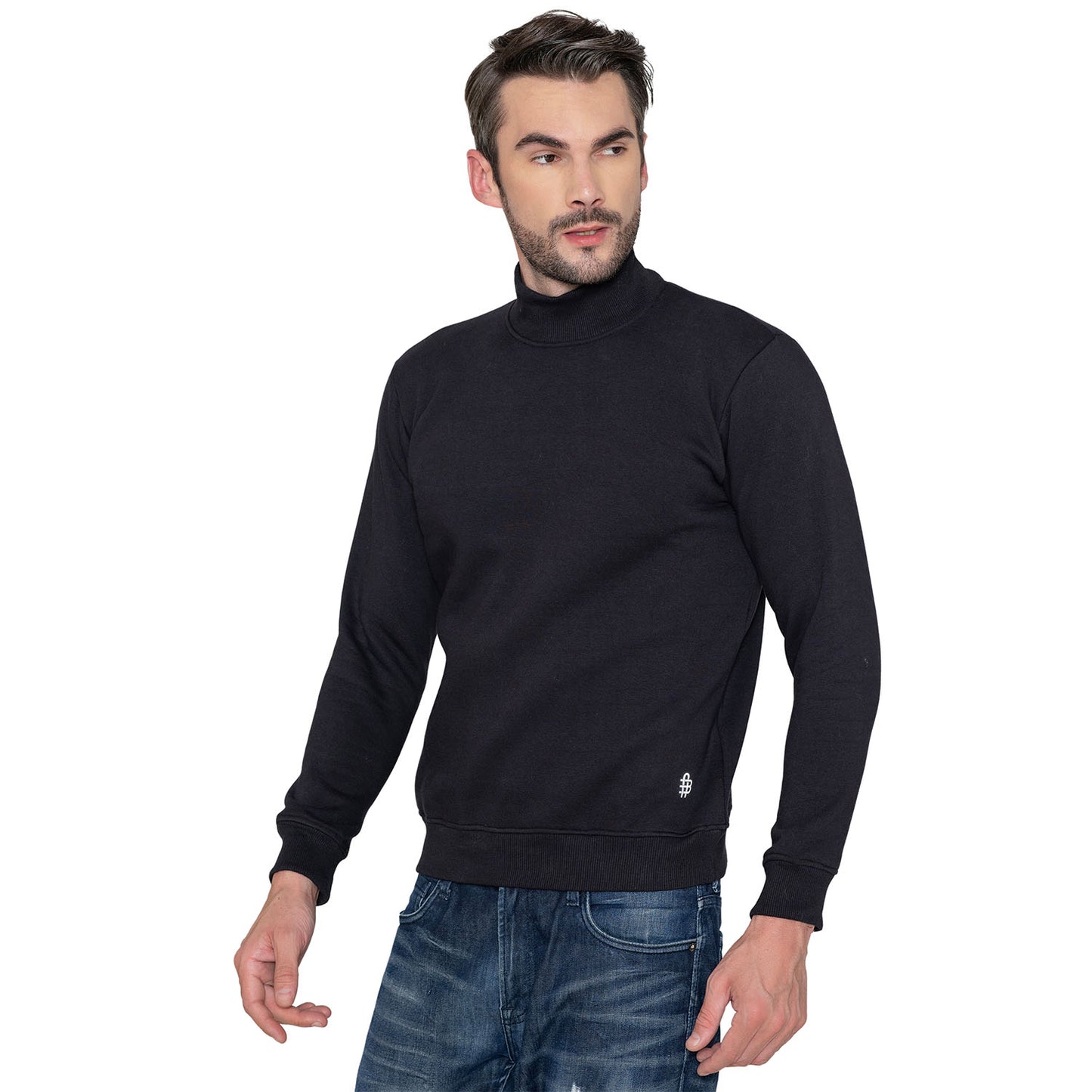 Bonjour Men's High Neck Sweatshirt