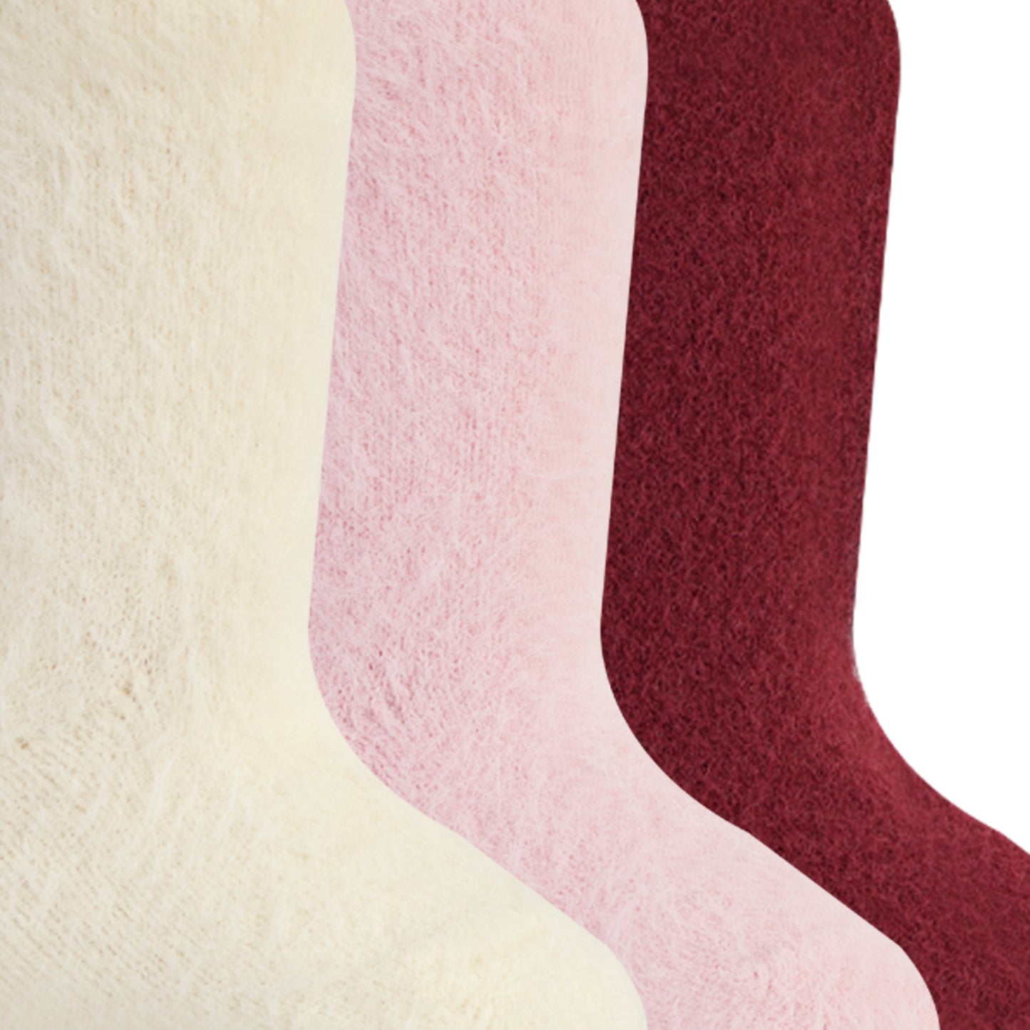Baby Feather Lite Fur Socks (Pack of 3)
