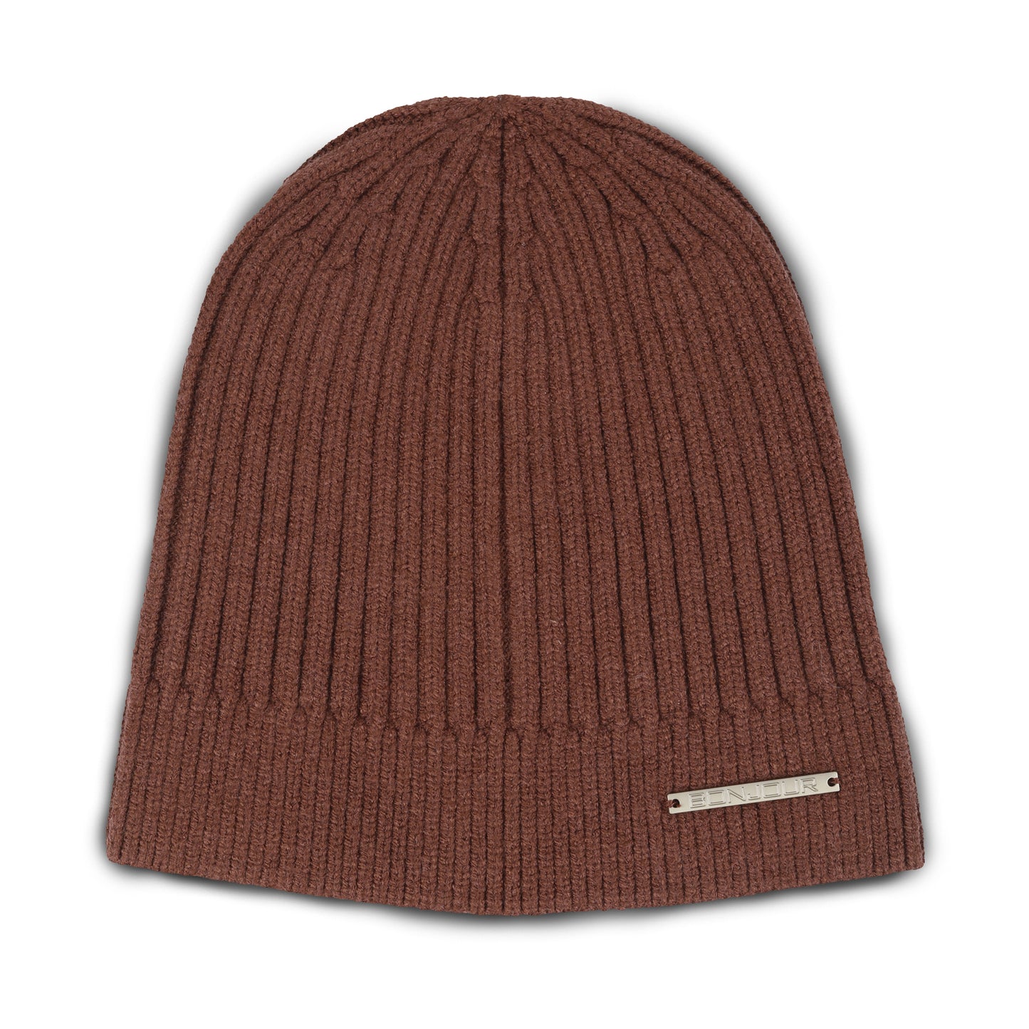 Unisex Woolen Winter Beanie Cap (Brown)