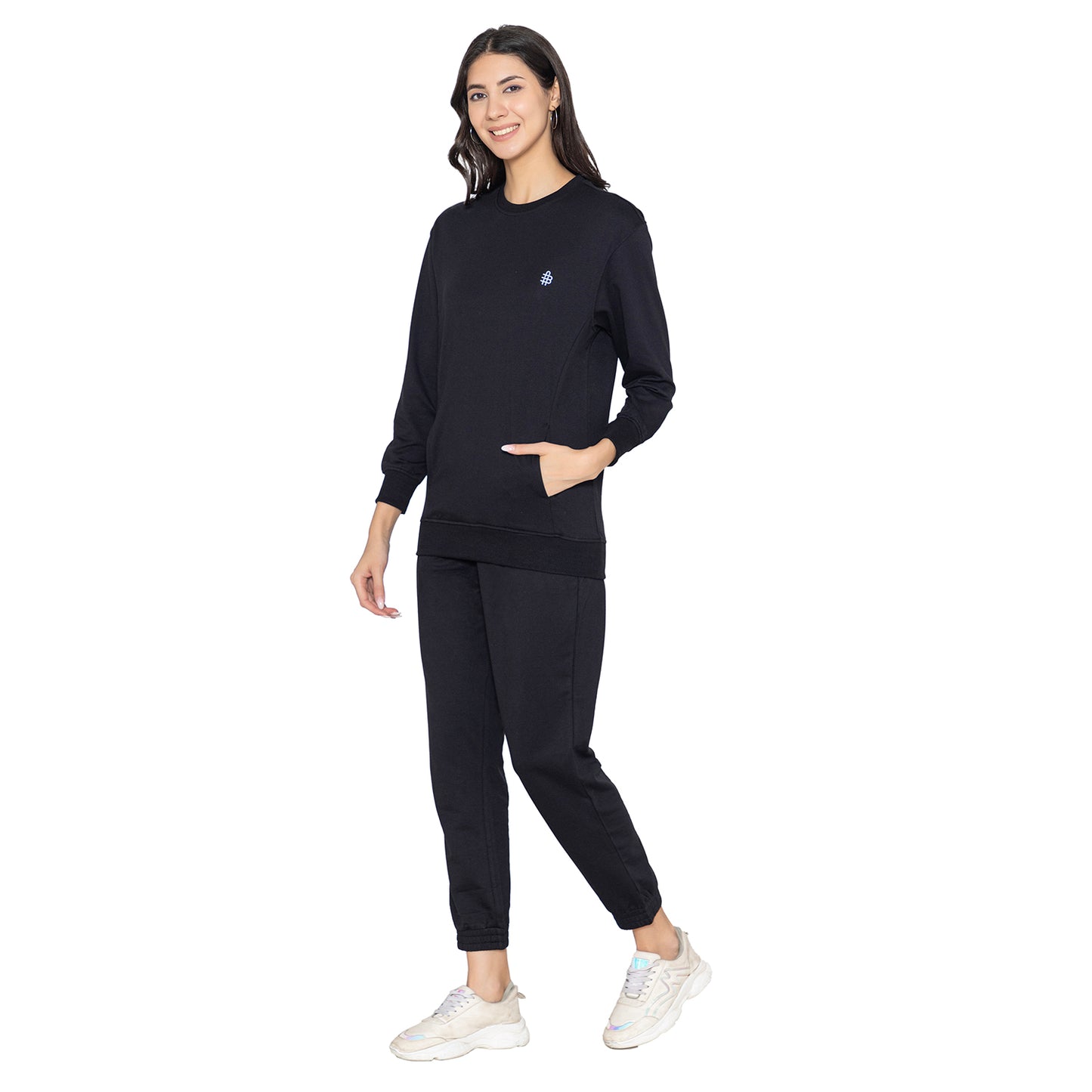 Women Co-ord Set for Winter - Black