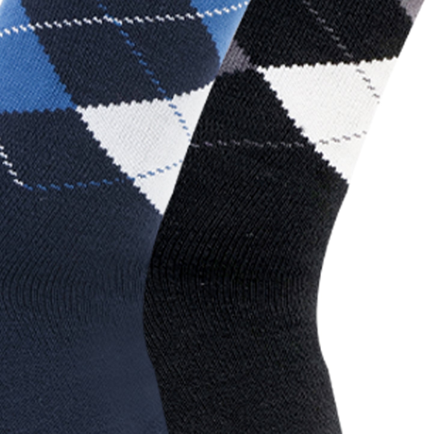 Men's Classic Argyle Multicolored Woolen Socks- Pack of 2