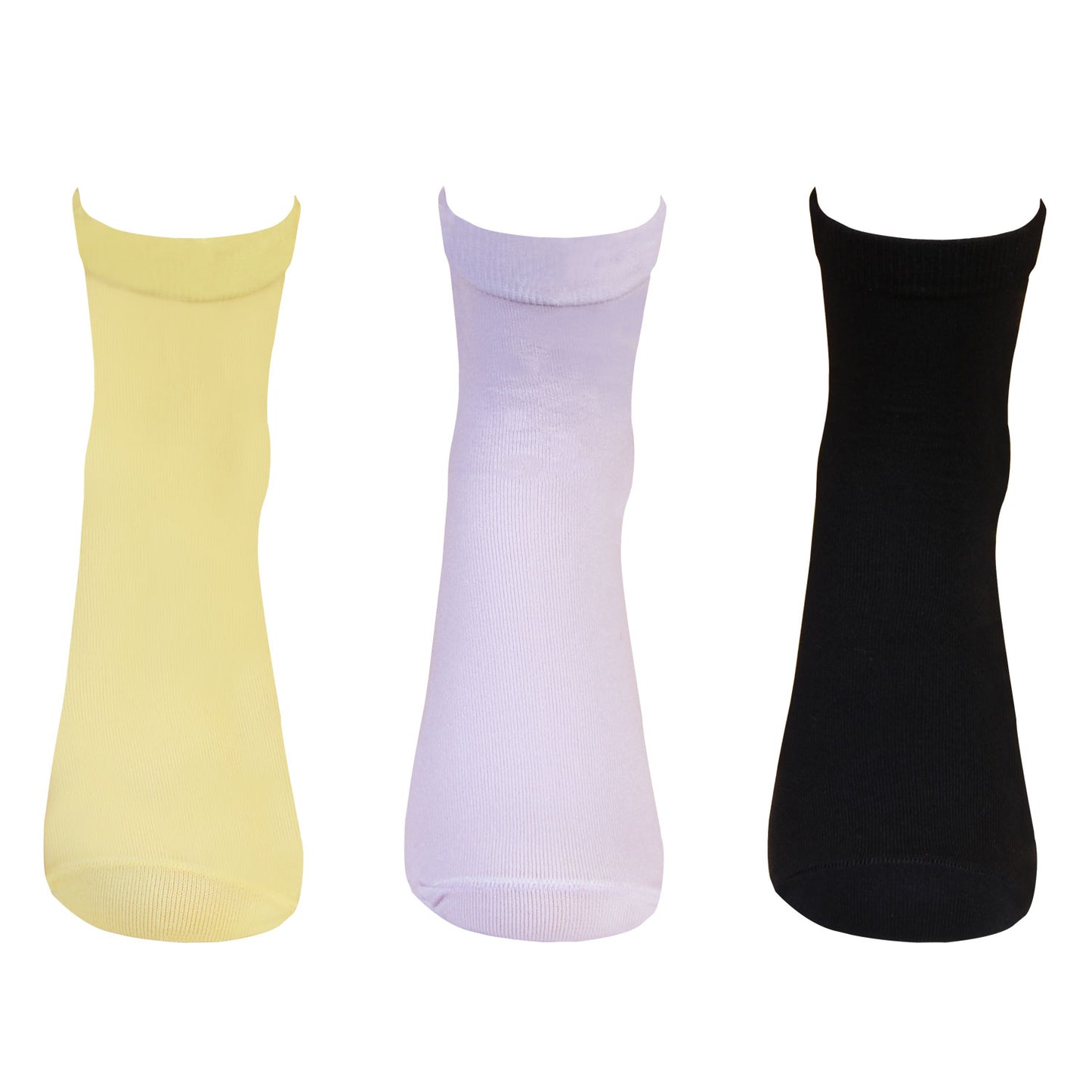 Women Silken Anklet Socks - 3 Pairs