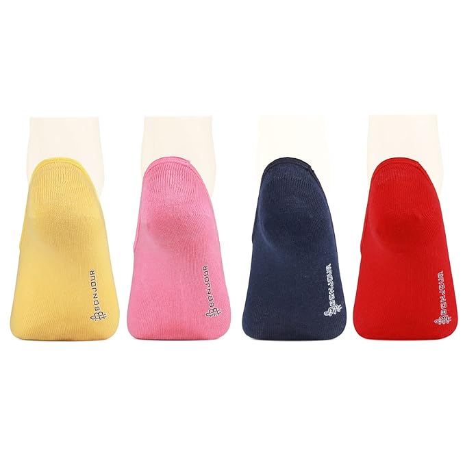 Fashion Cotton Loafer/ Footies/ No Show Socks For Women - Pack of 4