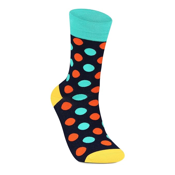 Men's Multicolor Polka Dots Designer Socks