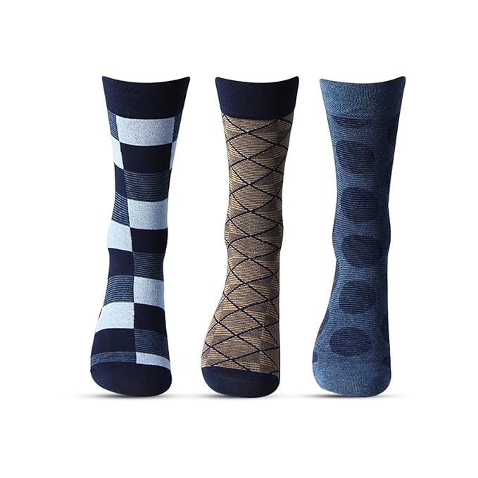 Men Formal Full Length Office Socks - Pack Of 3