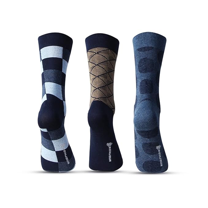 Men Formal Full Length Office Socks - Pack Of 3